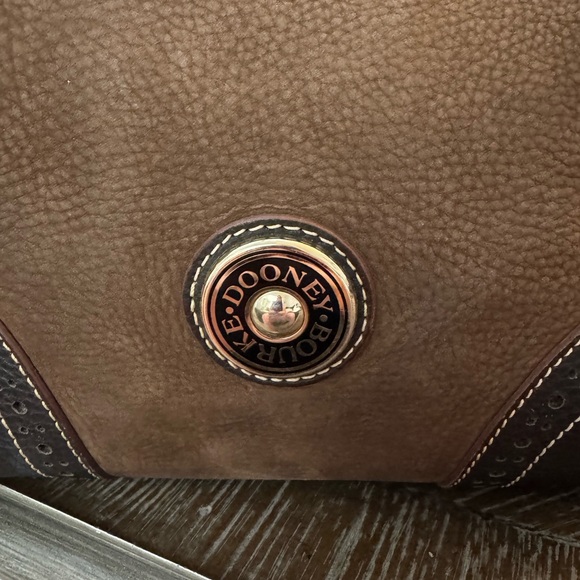 Dooney & Bourke Brown and Black Shoulder Bag